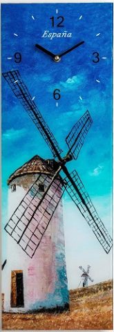 17 - Wall Clocks - Windmills of Consuegra